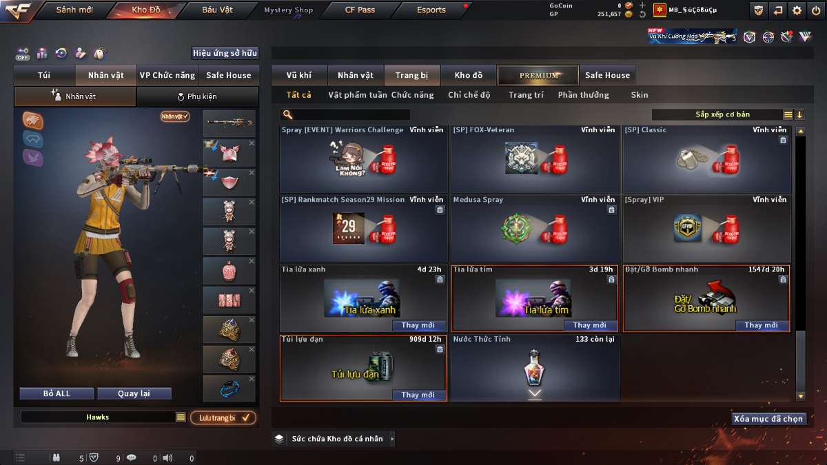 shop acc cf uy tin gia re